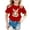 Red, variant on Kids Girls T Shirts Black Printed Girls Short Sleeve Tops Girls Summer Outfits Round Neck Girl Clothes 7-8 Years