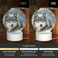 thumbnail image 3 of Daiia Majestic Snowy Wolf Pattern Acrylic Night Light, LED Touch Light, Bedroom Night Light, Soft Glowing Lamp Perfect Gift for Mother's Day, Birthday, or Christmas, 3 of 9