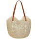 thumbnail image 1 of Women Hand-woven Straw Shoulder Bag Summer Beach Handbag Fashion Straw Tote Bag, 1 of 4