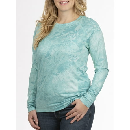 Realtree Women's Long Sleeve Performance Fishing Tee Shirt