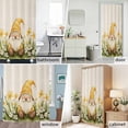 thumbnail image 6 of Spring Flowers Fabric Shower Curtain Yellow Gnome Washable Shower Curtains for Bathroom, Waterproof Bath Curtain with Hooks Home Decor 72x84in, 6 of 8