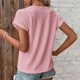 thumbnail image 5 of mfyjkho Tops Para Mujer, Blusa Informal De Manga Corta Con Cuello En V Para Mujer, De Moda, De Verano Tops De Tallas Grandes M, 5 of 8