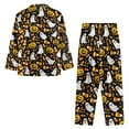 thumbnail image 7 of FOR U DESIGNS Halloween Cute Ghost Womens Button Up Pajama Sets Button Down NightShirts for Women Sleepwear 2 Pack Size XL Womens Nightwear Sets Button Front Winter, 7 of 7