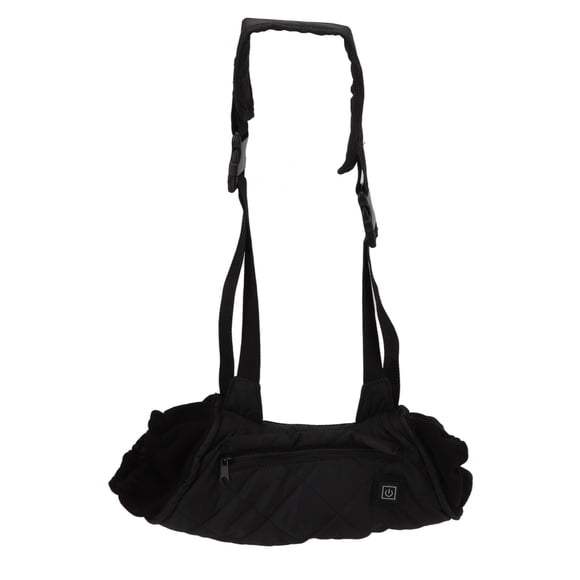 Calentador de manos eléctrico con temperatura regulable, impermeable, acolchado de algodón, para invierno, color negro