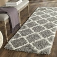 thumbnail image 3 of SAFAVIEH Montreal Cebrail Geometric Diamonds Shag Area Rug, Grey/Ivory, 8' x 10', 3 of 10