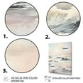 thumbnail image 3 of Designart "Beige Pink Minimalism Tranquil I" Nautical & Beach Canvas Art Print, 3 of 5