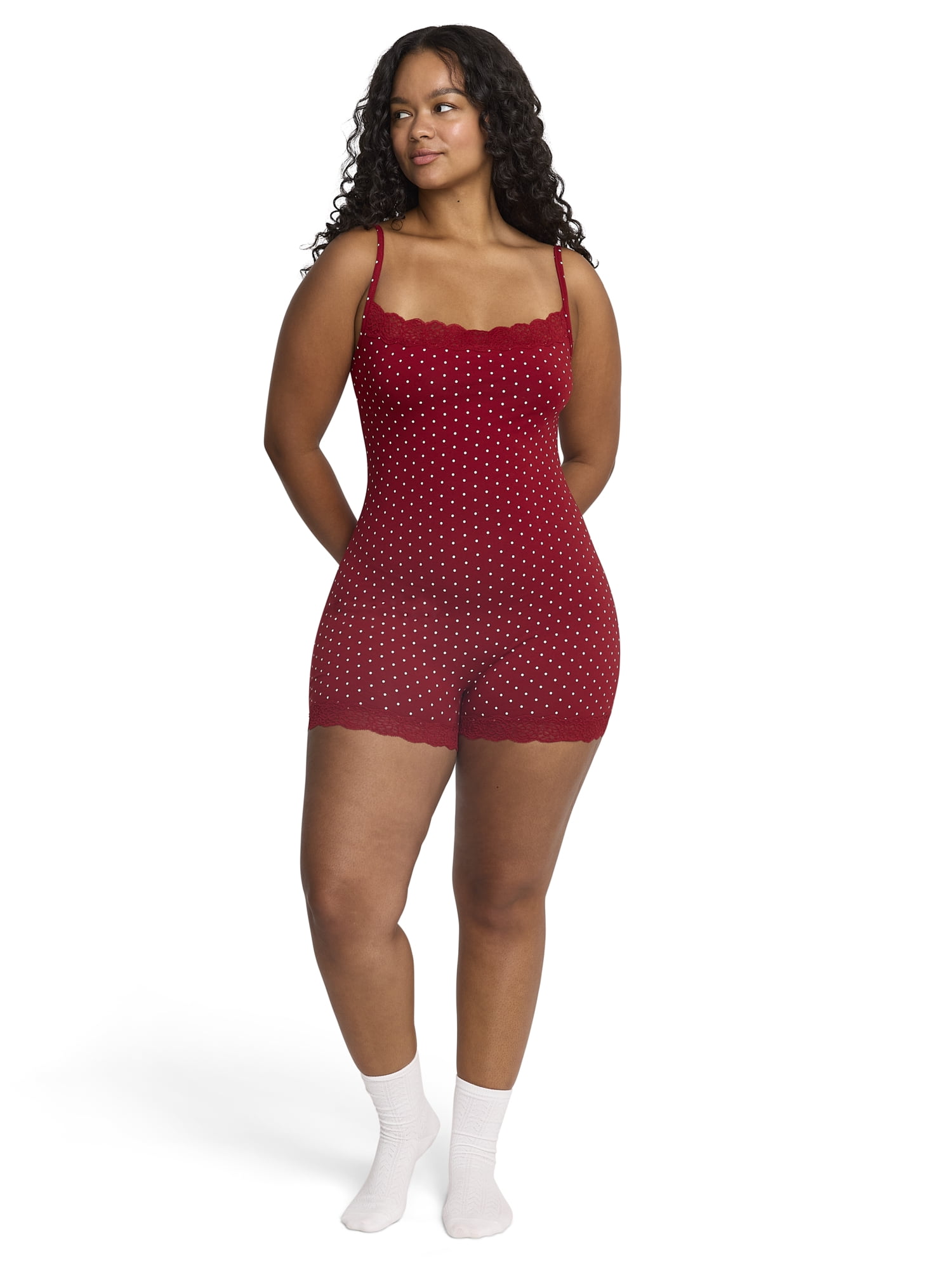 Mills by Millie Bobby Brown Women's Lacy Cotton Romper, Sizes XS-XXXL