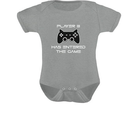 

Tstars Boys Unisex Video Game Gift for Gamer Shirt Player 3 Has Entered the Game Gift for 3rd Third Child Cool Funny Humor Nerdy Geek Gaming Birthday Gift for Son Baby Shower Baby Bodysuit