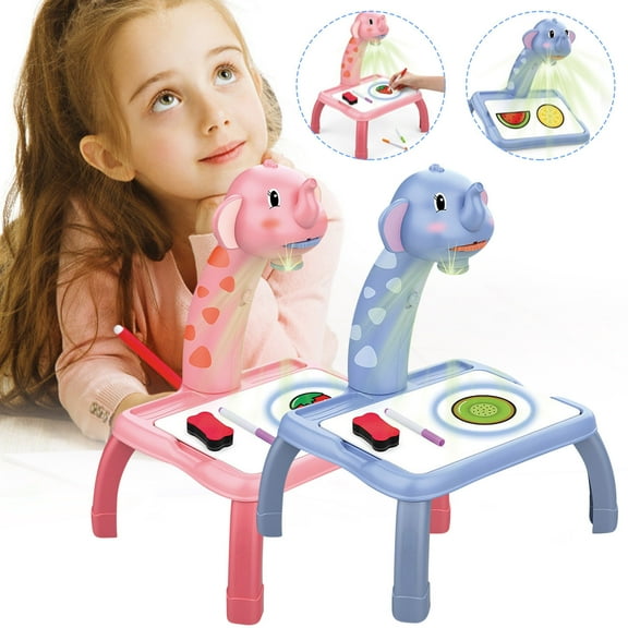 Viflosae Kids Toys Christmas Toys for Girls Boy Gifts Drawing Projector for Kids with Childrens Projection Painting Set and Draw Projector Table for Girls & Boys 5mL
