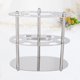 thumbnail image 4 of Stainless Steel Toothbrush Rack Lattice Toothbrush Holder Shelf for Bathroom (Round Pattern), 4 of 5