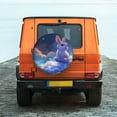 thumbnail image 6 of Naloa Cloud Cute Rabbit PVC Leather Spare Tire Wheel Cover for Car Truck SUV Camper Trailer Universal Fit many size16 inch, 6 of 6