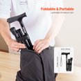 thumbnail image 5 of VEVOR Walking Cane for Man Woman, Folding Walking Stick with 5-Level Adjustable Height& Anti-Slip Rubber Tip,Lightweight and Portable Aluminum Mobility Walking Aid for Seniors Adults, 220LBS Loading, 5 of 9