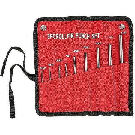 

9pcs Professional Durable Steel Pin Punch Set Mechanical Engineering Hand Tool Hy