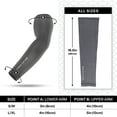 thumbnail image 3 of Cold Factor Instant Cooling UV Arm Sleeves - Small, Gray, Polyester spandex, All Ages, 3 of 10