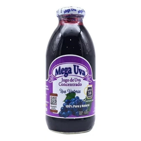 Jugo de Uva Concentrado 100% Natural Mega Uva 630g
