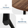 thumbnail image 7 of Studyset Round Dining Table for 4-6,47 inch Wood Dining Room Table with Sturdy Metal Frame & Rustic Brown Finish,Industrial Dinner Table,Large Round Table Circle Kitchen Table for Dining Room,Kitchen, 7 of 7