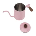 thumbnail image 1 of Gooseneck Coffee Kettle 304 Stainless Steel Construction 600ml Capacity Long  And Wood Handle For Pour Over Coffee Brewing, 1 of 8