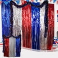 thumbnail image 5 of SLYNSHome 4th of July Decorations,Red White Blue Tinsel Foil Fringe Curtains Photo Booth Prop Streamer Backdrop for America Patriotic Party Independence Day Decor, 5 of 6