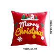 thumbnail image 3 of Qocolhg Christmas Decorations Outdoor Indoor, Christmas Pillowcase Rectangular Pillowcase Invisible Zipper Holiday Pillowcase Holiday Gift Christmas Decoration Red Pillowcase Suitable For Sofa, 3 of 6