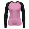 thumbnail image 4 of Long Sleeve Shirts For Women d Shirt Autumn Slim Stretch Color Matching Slight Top Womens Long Sleeve Tops, 4 of 4