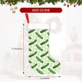 thumbnail image 4 of Salouo Green Cucumber1 Print Christmas Stockings,Large Xmas Stocking Set of 1 Holiday and Farmhouse Stocking for Christmas Holiday Party Decoration(17.7*11 Inch), 4 of 7