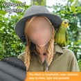 thumbnail image 6 of Gray Outdoor Sun Hat with Neck Flap for Men and Women by Holzlrgus, 6 of 8