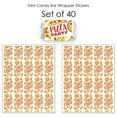 thumbnail image 3 of Big Dot of Happiness Pizza Party Time - Mini Candy Bar Wrapper Stickers - Baby Shower or Birthday Party Small Favors - 40 Count, 3 of 6