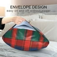 thumbnail image 4 of Yayeee Pillowcase King Size Set of 2 Satin Wrinkle Resistant Pillow Case, Red and Blue Pattern, 4 of 8