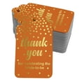 thumbnail image 1 of Inkdotpot Pack Of 50 Thank You For Celebrating The Bride To Be Bridal Shower Favor Paper Tags Craft Real Gold Foil Hang Tags, 1 of 6