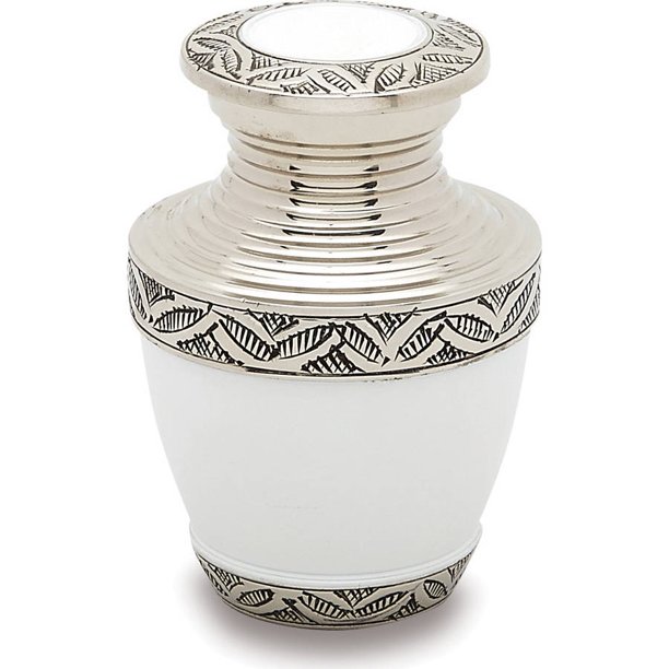 Urns Direct 2U Grecian White Token Urn, Set of 2