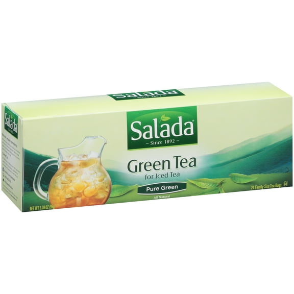 Salada, Pure Green Family Size Iced Tea, Tea Bags, 24 Ct