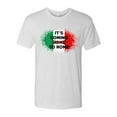 thumbnail image 2 of Wild Bobby, Italian Soccer Its Coming to Rome, Sports, Men Premium Tri Blend Tee, Heather White, Small, 2 of 4