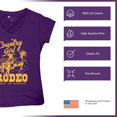 thumbnail image 6 of Country Girl Rodeo Women's V-Neck T-shirt Vintage Cowgirl, 6 of 7