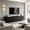 Black, variant on AUU Cream Arched Door TV Stand for TVs up to 75", 2 Drawers & 5 Iron Legs, Minimalist Media Console with Rebound Device for Living Room Bedroom
