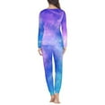 thumbnail image 3 of SCRAWLGOD Galaxy Pajamas for Women Set Long Sleeve Pj Set Women Lounge Set Fall Clothes Crewneck Ladies 2 Piece Outfits Elastic Pajama Set with Pockets Size XS, 3 of 6