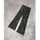 thumbnail image 3 of Pantalones vaqueros con costuras destrozadas Y2K para hombre, vaqueros negros lavados, estilo gótico, ropa de tendencia urbana, pantalones holgados retro de pierna ancha, Fall Guys, 3 of 5