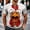 A121 Multicolor, variant on Men's 3D Graphic Shirts Short Sleeve Funny Animal Cow Print Quarter Zip Pullover Casual Summer Novelty Golf Tops Breathable Athletic T-Shirts for Men