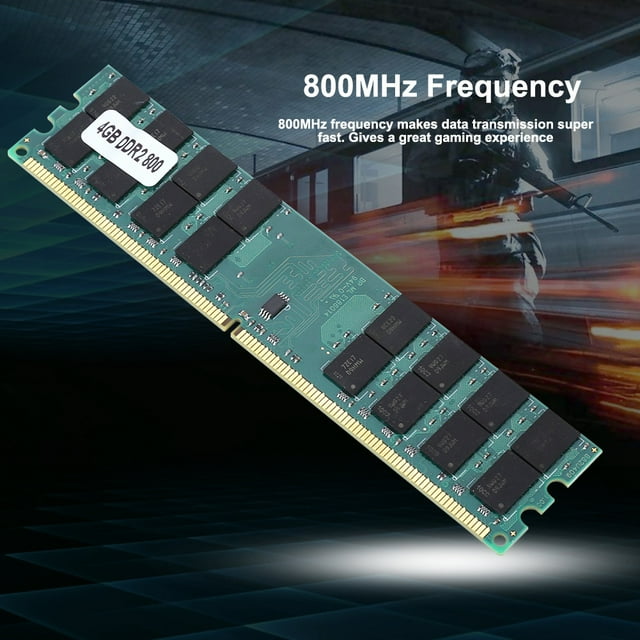 TOPINCN 4GB Large Capacity DDR2 Memory Module 800MHz Fast Data Transmission DDR2 4GB for A M D, 4GB 800MHz DDR2, 240 Pin DDR2