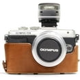 thumbnail image 5 of MegaGear Ever Ready Leather Camera Case Compatible with Olympus Pen E-PL8, 5 of 5