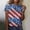 A1000_Multicolor, variant on Vetsdori Women's Red White and Blue T Shirts 4th of July Summer Pullover American Short Sleeve Plus Size Casual Red White and Blue , Graphic Independence Day Tops for Women Crew Neck