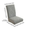 thumbnail image 3 of Elastic Dining Chair Covers, Stretchable Semi Circular Chair Back Protectors for Home and Dining Room, Durable Washable Chair Slipcovers for Furniture Protection, 3 of 6