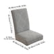 thumbnail image 3 of Funda elástica para sillas de comedor semicircular | Poliéster elástico | Encaja en las sillas del hogar y del comedor | Protección de 360° contra el derrame de polvo | Lavable a máquina, 3 of 6