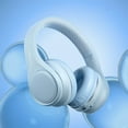 thumbnail image 1 of Auriculares inalámbricos Bluetooth plegables supraaurales azules, auriculares inalámbricos Bluetooth con auriculares retráctiles y juego deportivo, 1 of 4