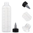 thumbnail image 4 of Botellas dispensadoras de plástico, 12 Uds., botellas exprimibles a escala, botellas de líquido, 4 of 6