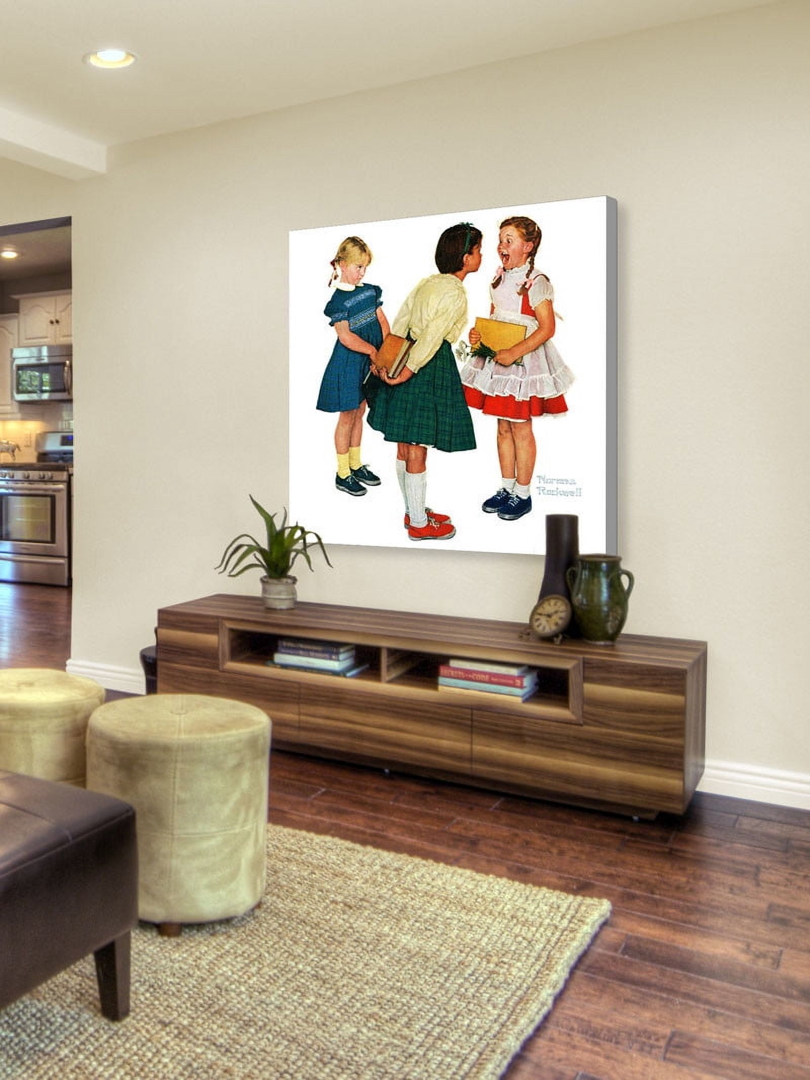 Marmont Hill "Missing Tooth" by Norman Rockwell Painting Print on Canvas