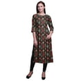 thumbnail image 1 of Bimba Tunique Droite à Manches 3/4 Kurta Imprimée Tenue d'Été pour Femmes, 1 of 6