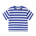 thumbnail image 4 of WUANDIXFA Baby Boy Birthday Outfit Shirt Kids UPF 50+ Athletic Short Sleeve T Shirts for Boys and Girls Blue,7-8 Years, 4 of 7