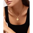 thumbnail image 4 of GOSFRY Initial Necklaces for Women Men Dainty 14K Gold Plated Round Cubic Zirconia A-Z Pendant Name Necklaces Birthday Jewelry Gifts, 4 of 10