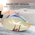 thumbnail image 4 of Yayeee Pillowcase Queen Size Set of 2 Satin Wrinkle Resistant Pillow Case, Colorful Plane Stripes, 4 of 7