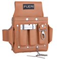 thumbnail image 1 of FUERI Professional 4 Pocket Electrician Tool Pouch Tool Bag Kit | High Grade Premium Leather, Riveted Reinforcement Organizer Tool Holder | Carpenters Tool Pouch 4 Pockets, 1 of 5